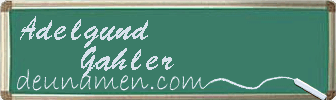 Adelgund Gahler Visitenkarte